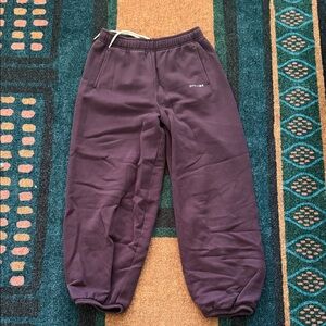 aerie Plum Purple 'Offline' Jogger Sweatpants small